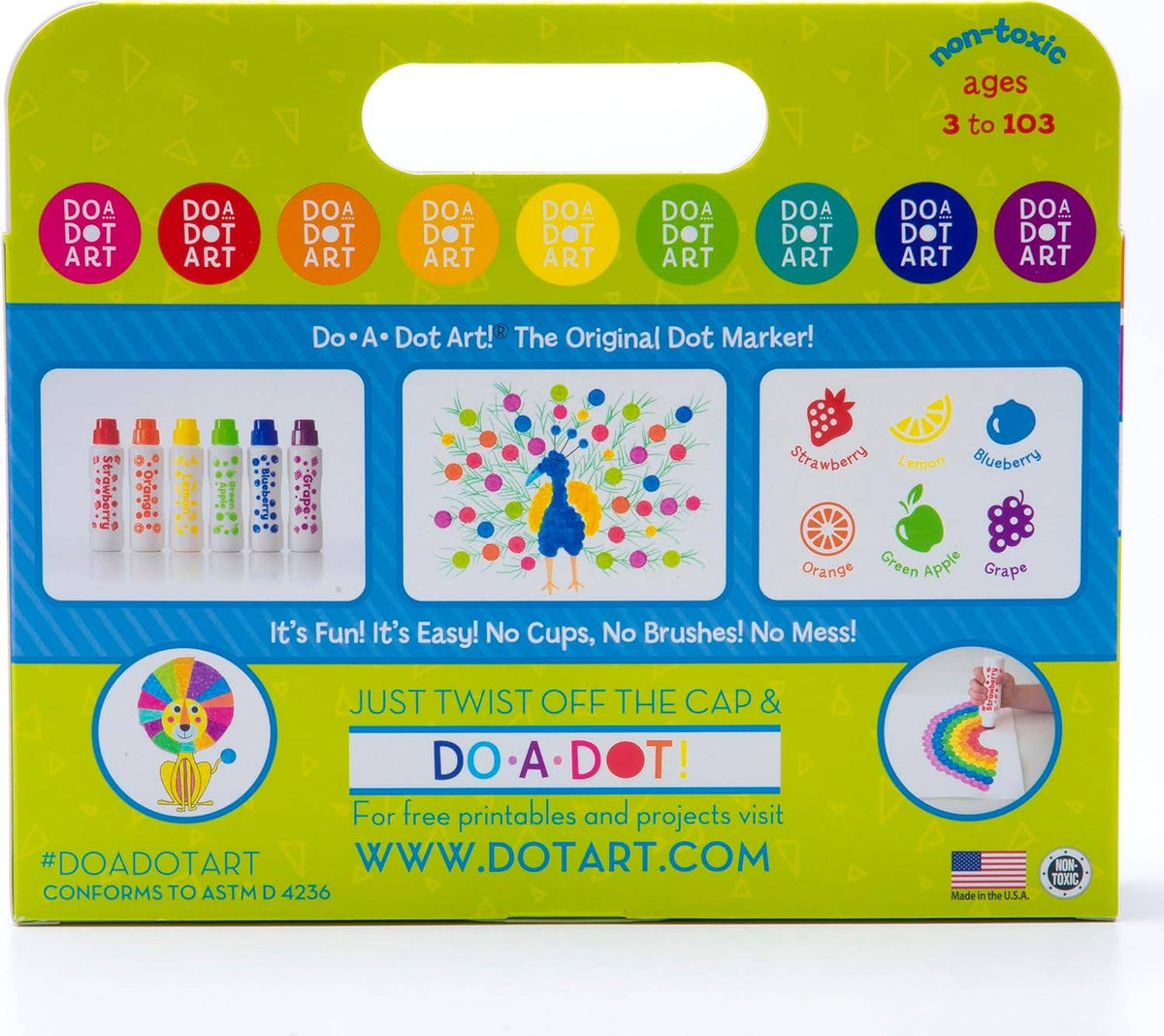 Do A Dot 5-Pack Art Set Scented Juicy Fruits Dot Markers