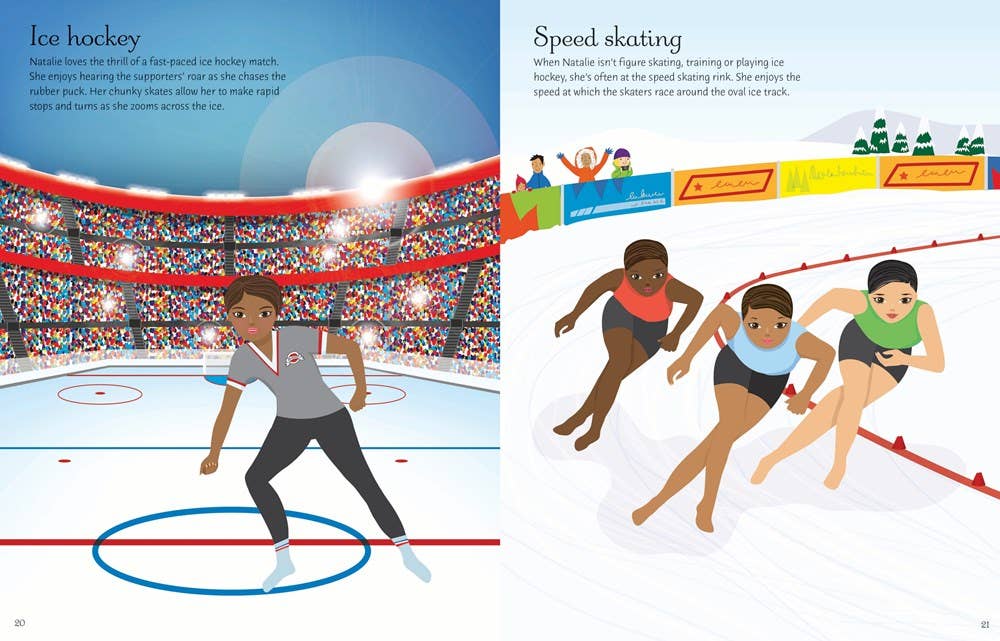 Sticker Dolly Dressing Ice Skaters : Usborne