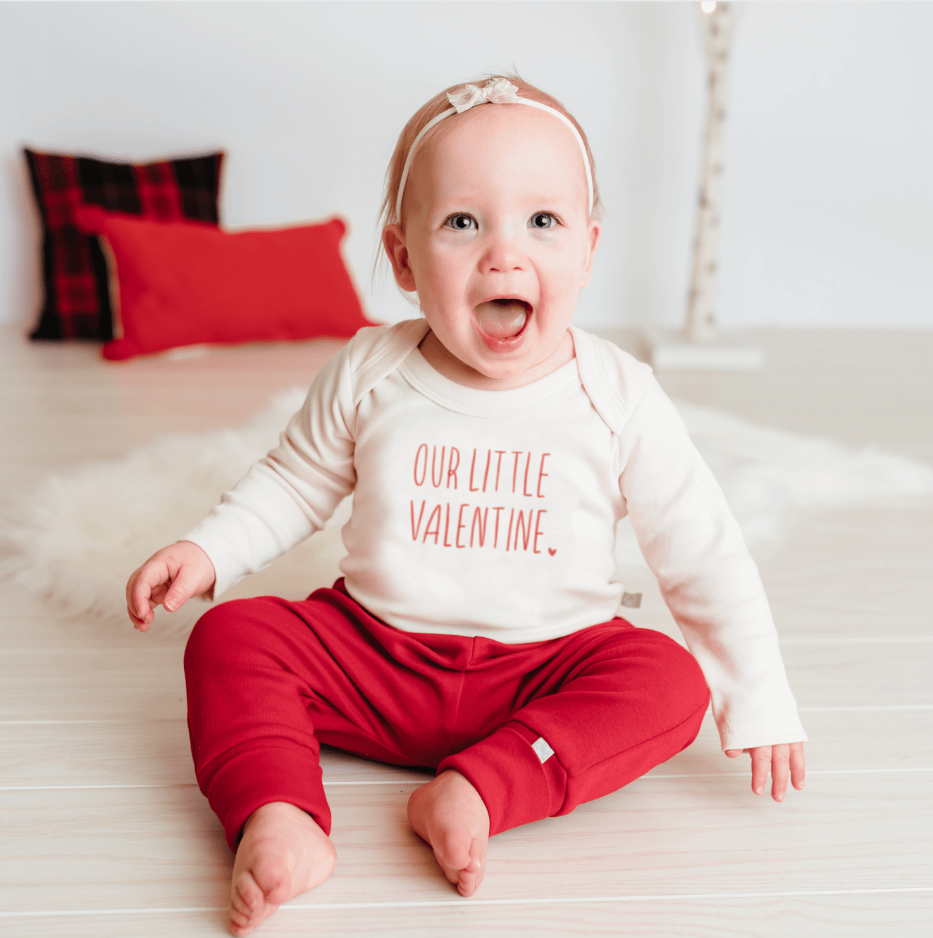 Our Little Valentine | Long sleeve graphic bodysuit