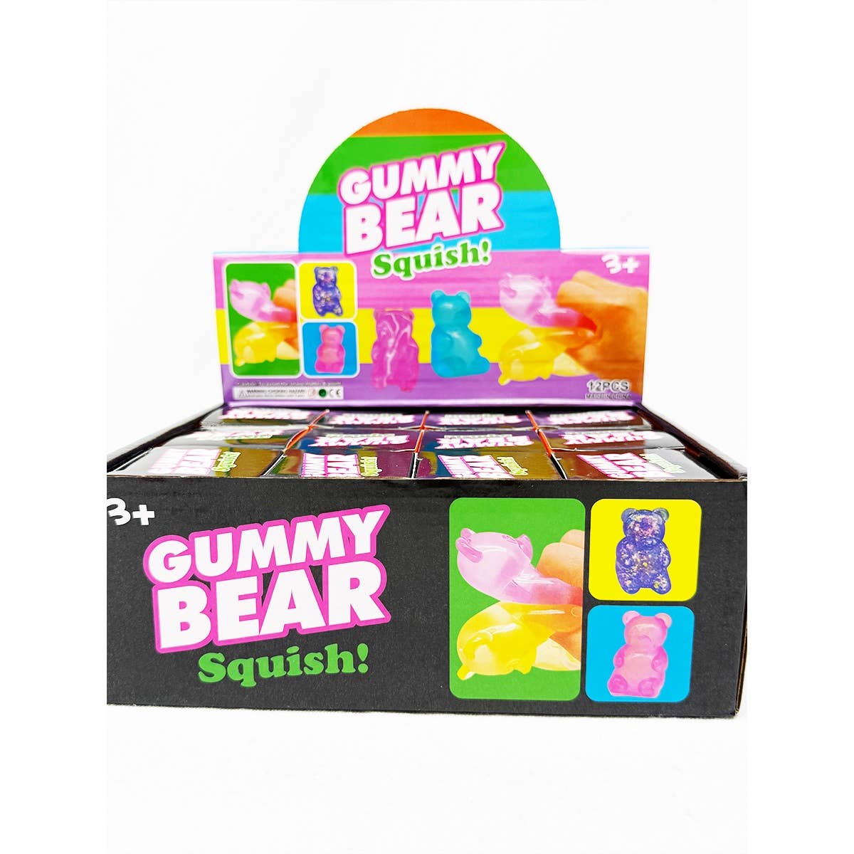 Marbled Gummy Bear Squishy Toy