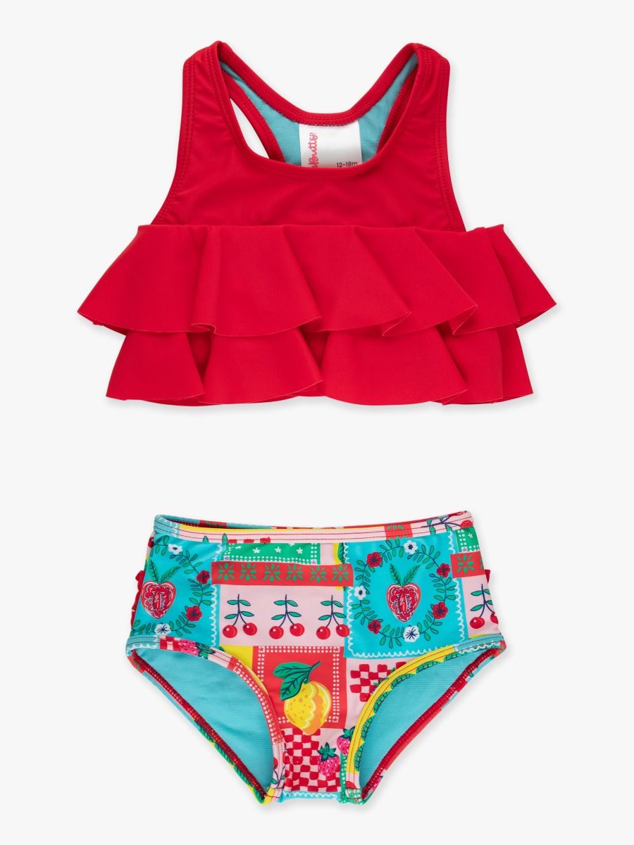 Flounce Girls Bikini - Picnic Party