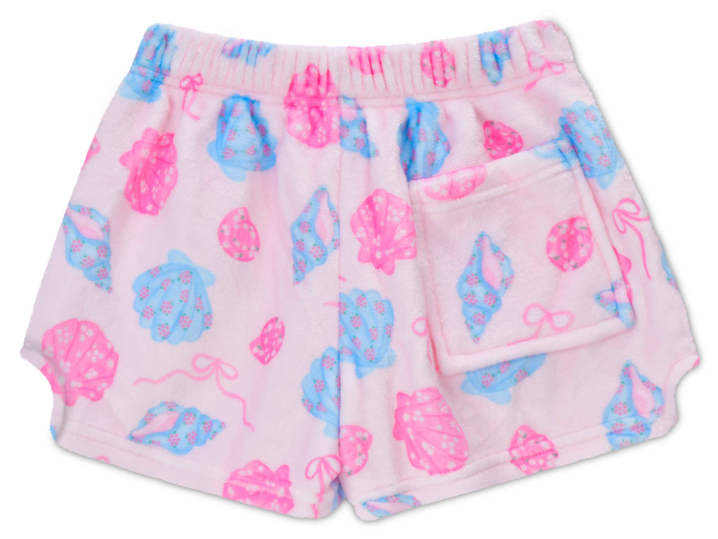 Seashells Plush Shorts (Youth Small (6-8))
