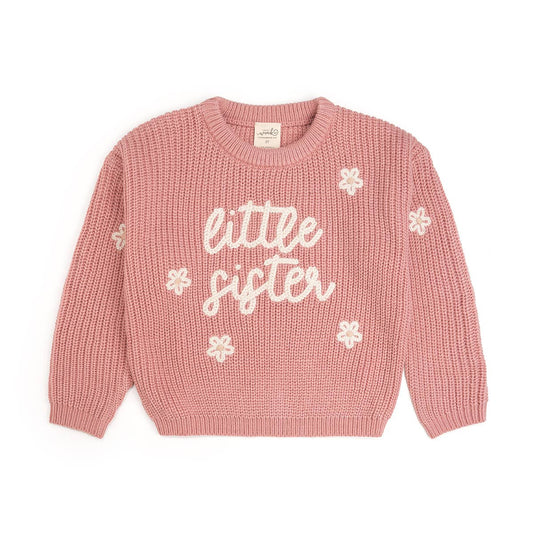 Little Sister Knit Sweater - Family Fun - Girls Clothes