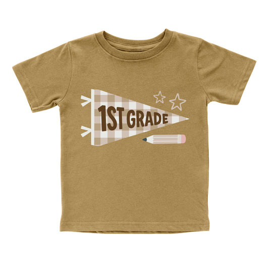 First Grade Pennant Short Sleeve T-Shirt