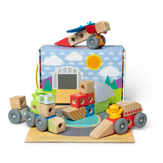 Blockables: Vehicle Play Set- 54 Pieces