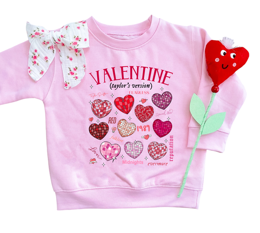 Taylor's Version | Girls Valentines Day Sweatshirt