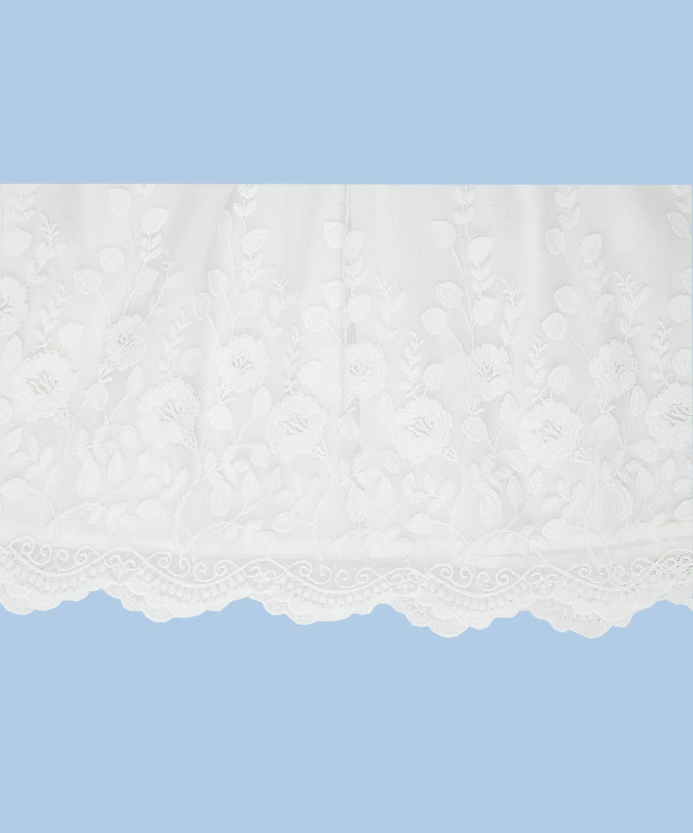 Ivory Lace Christening Dress & Bonnet