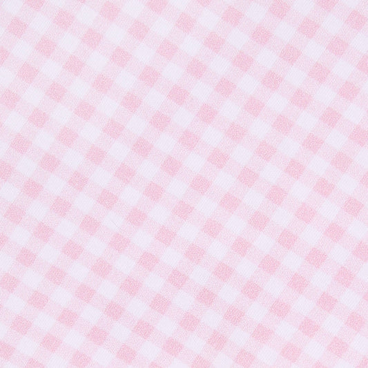 Mini Checks Receiving Blanket - Pink