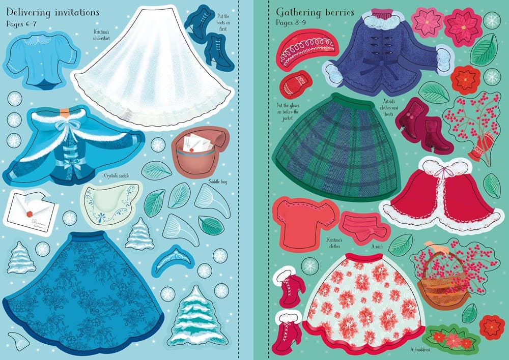 Little Sticker Dolly Dressing Snow Princess : Usborne