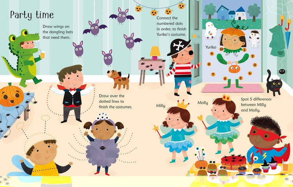 Wipe-Clean Halloween Activities : Usborne