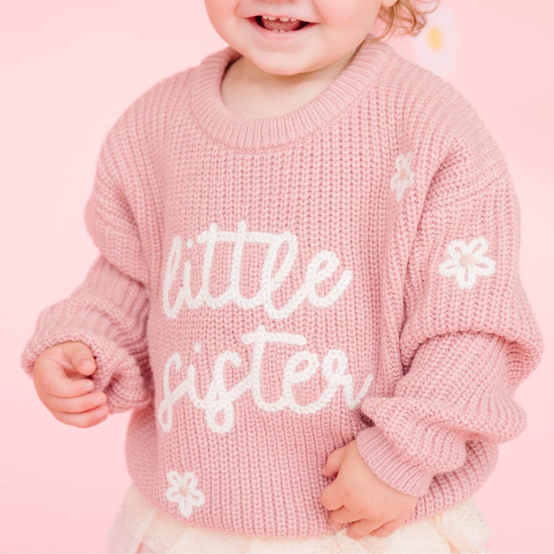 Little Sister Knit Sweater - Family Fun - Girls Clothes