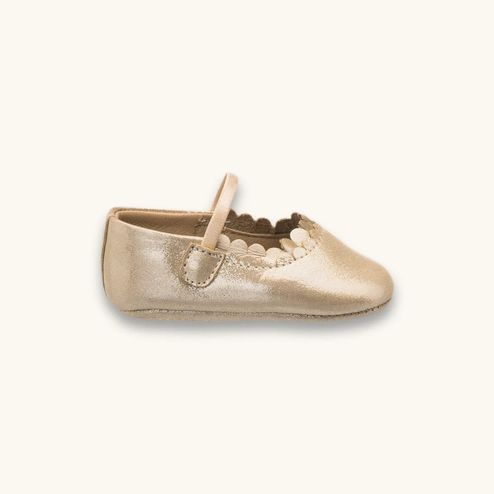 Elephantito Ava Baby Ballet Flats Talc