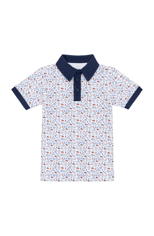 Summer slugger polo shirt