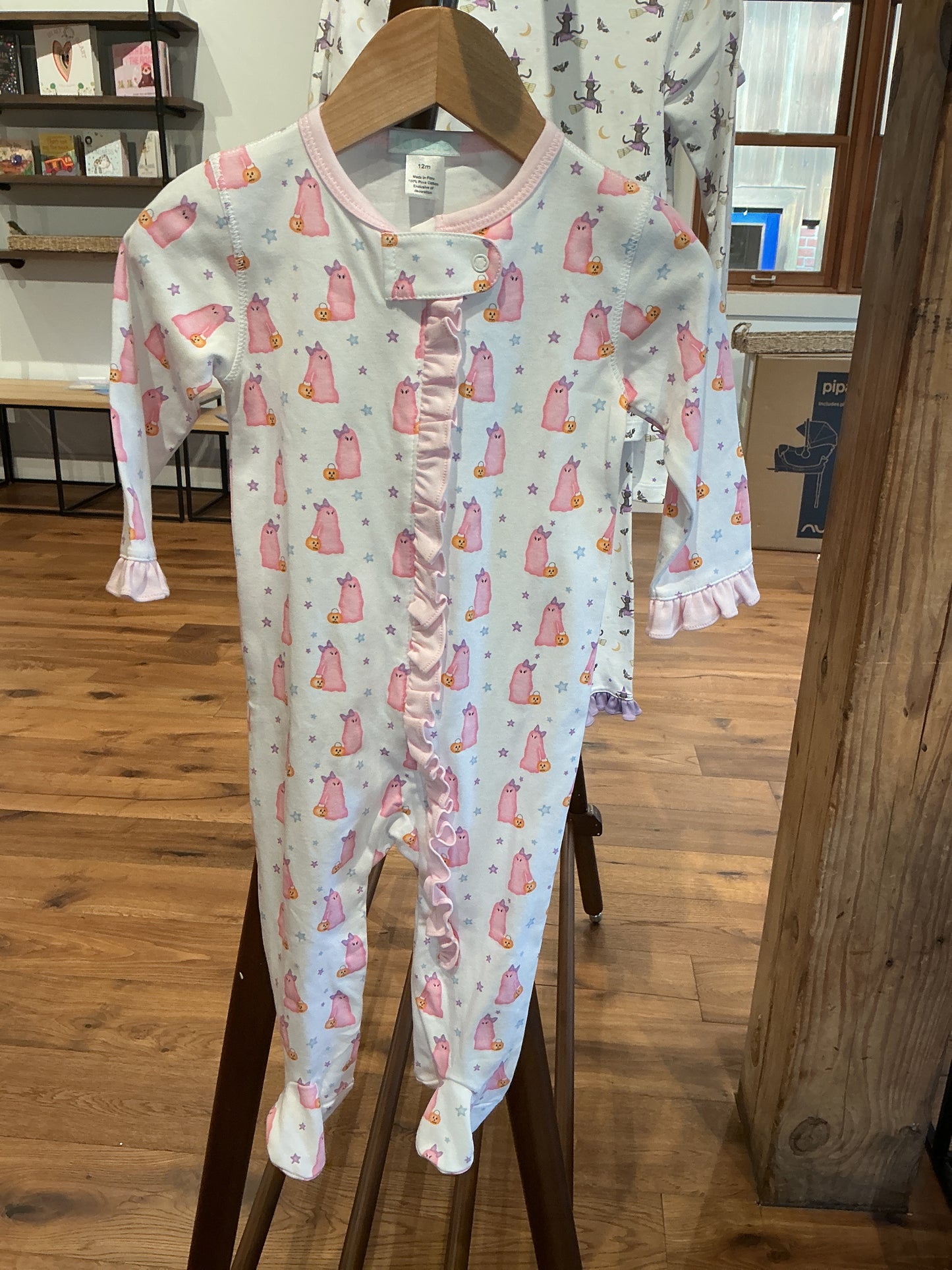 Pink Ghost Footie