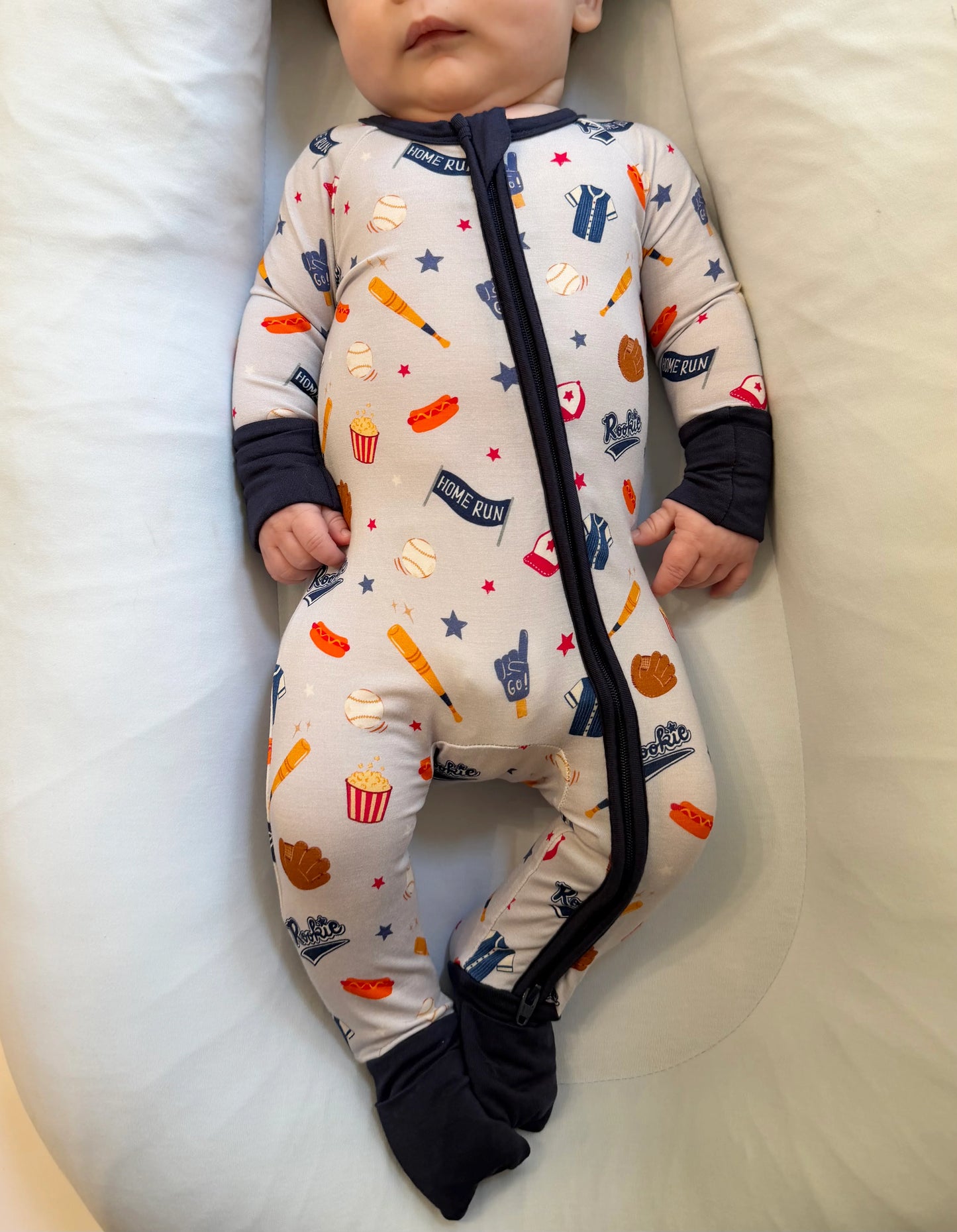 Grand Slam Zipper Footie Pajama