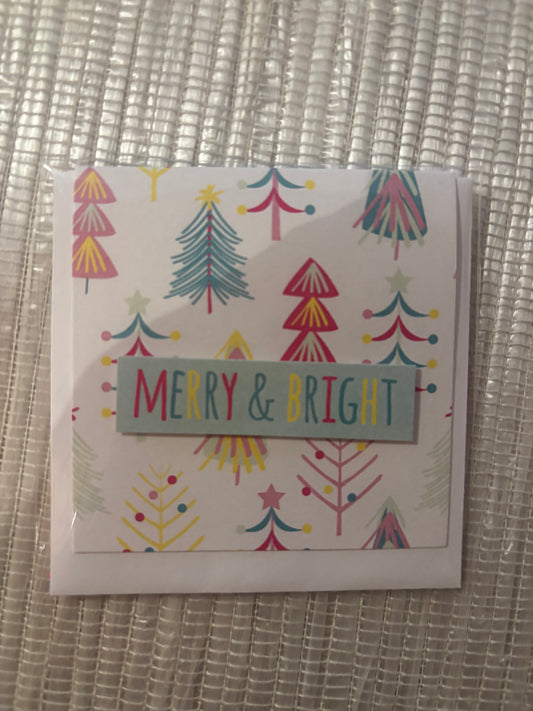 Merry & Bright Holiday Lights- Small Card with Envelope