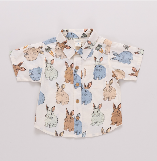 Pink Chicken Boys Jack Shirt - Easter
