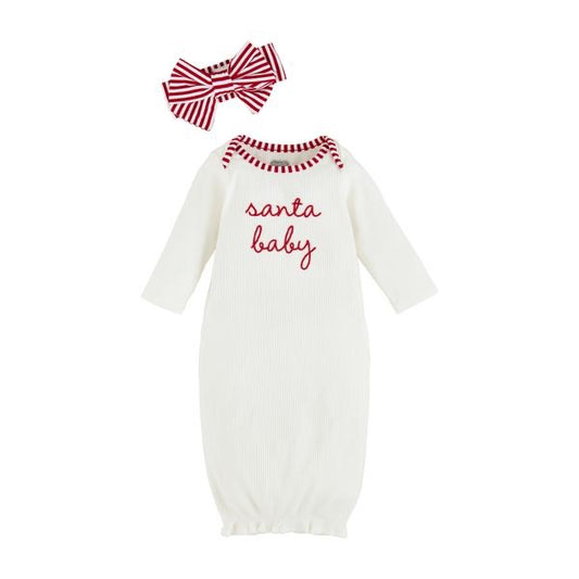 Santa Baby Girl Take me Home Headband Set