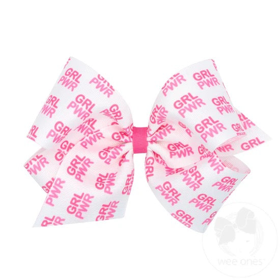 King Breast Cancer Print GG Bow