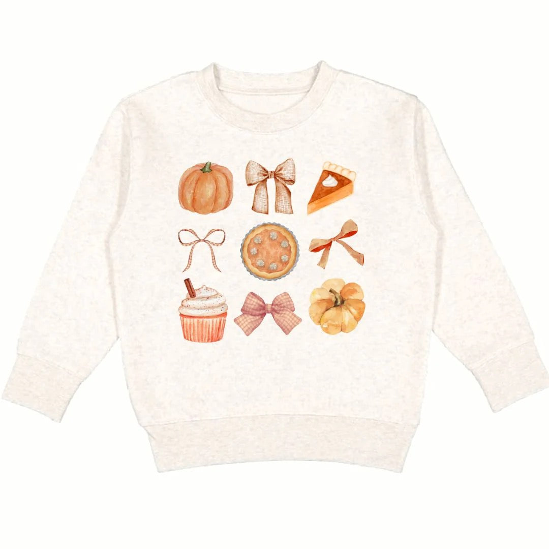 Thankful Cutie Thanksgiving Sweatshirt- Natural