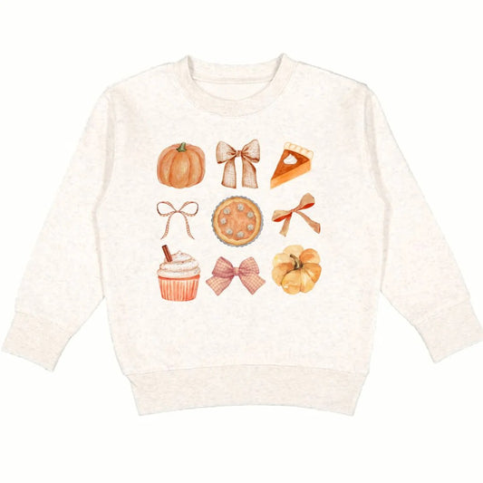 Thankful Cutie Thanksgiving Sweatshirt- Natural