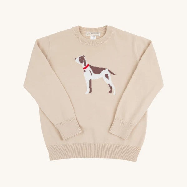 Isaacs Intarsia Pup Sweater