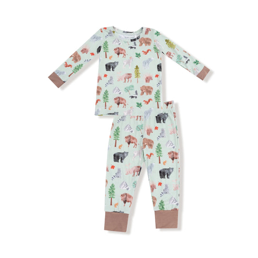 American Woodland Animals- L/S Loungewear Set