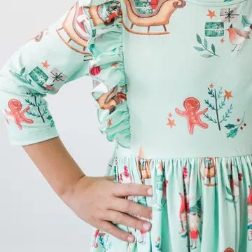 Believe in Your Elf Ruffle Dress