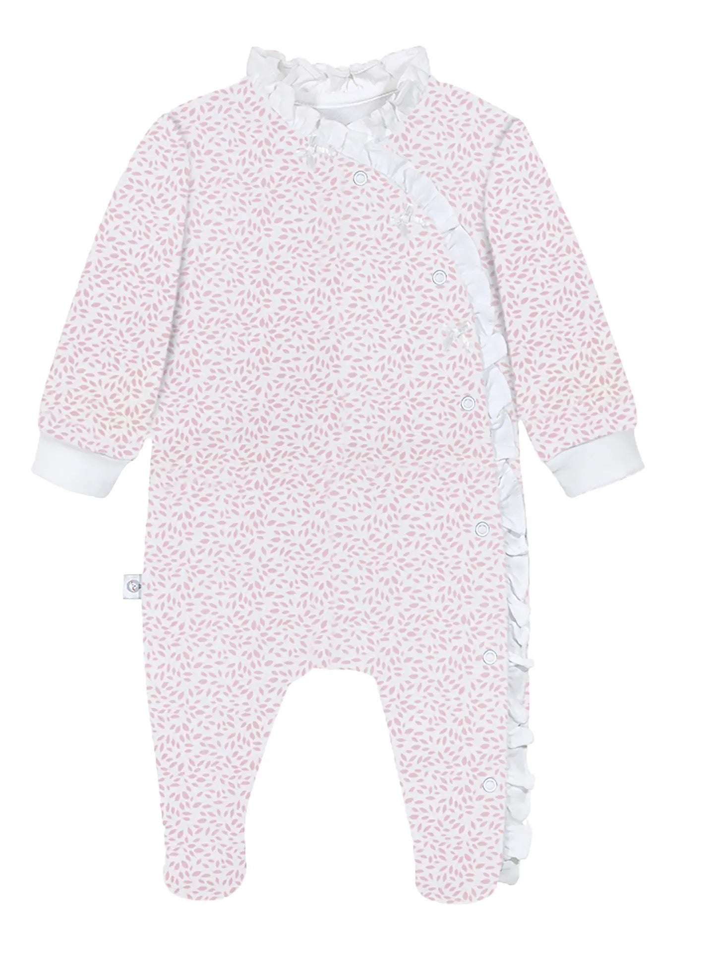 Pink Leaves Baby Pajamas