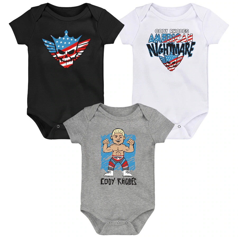 3 In 1 WWE 3 Piece Set- Cody Rhodes