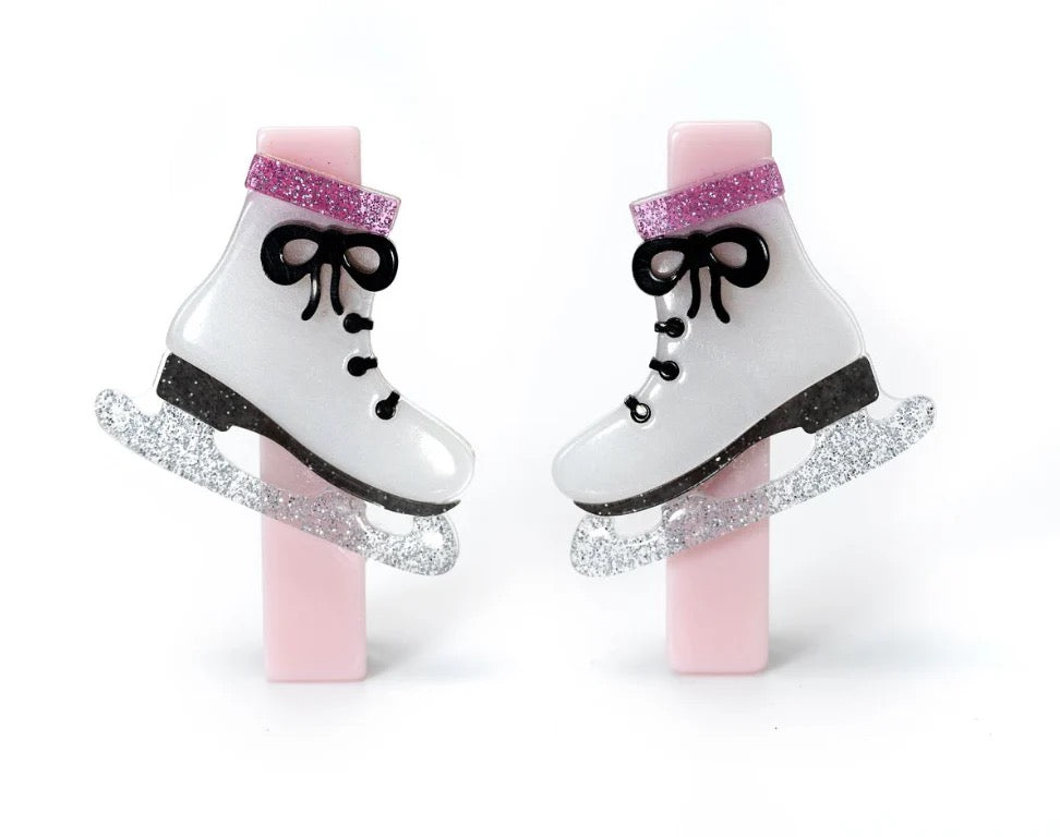 Skates Glitter Hair Clips-HOL24