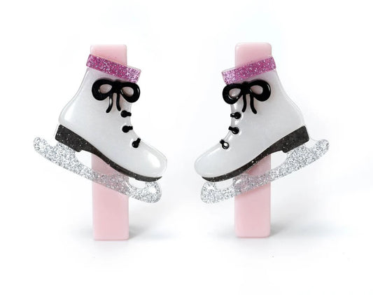 Skates Glitter Hair Clips-HOL24
