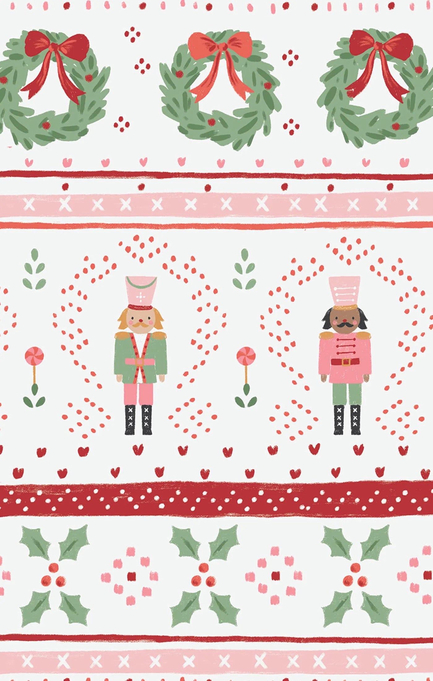 Sugar Plum Fairy- Nutcracker Fair Isle-Long Sleeve Dress