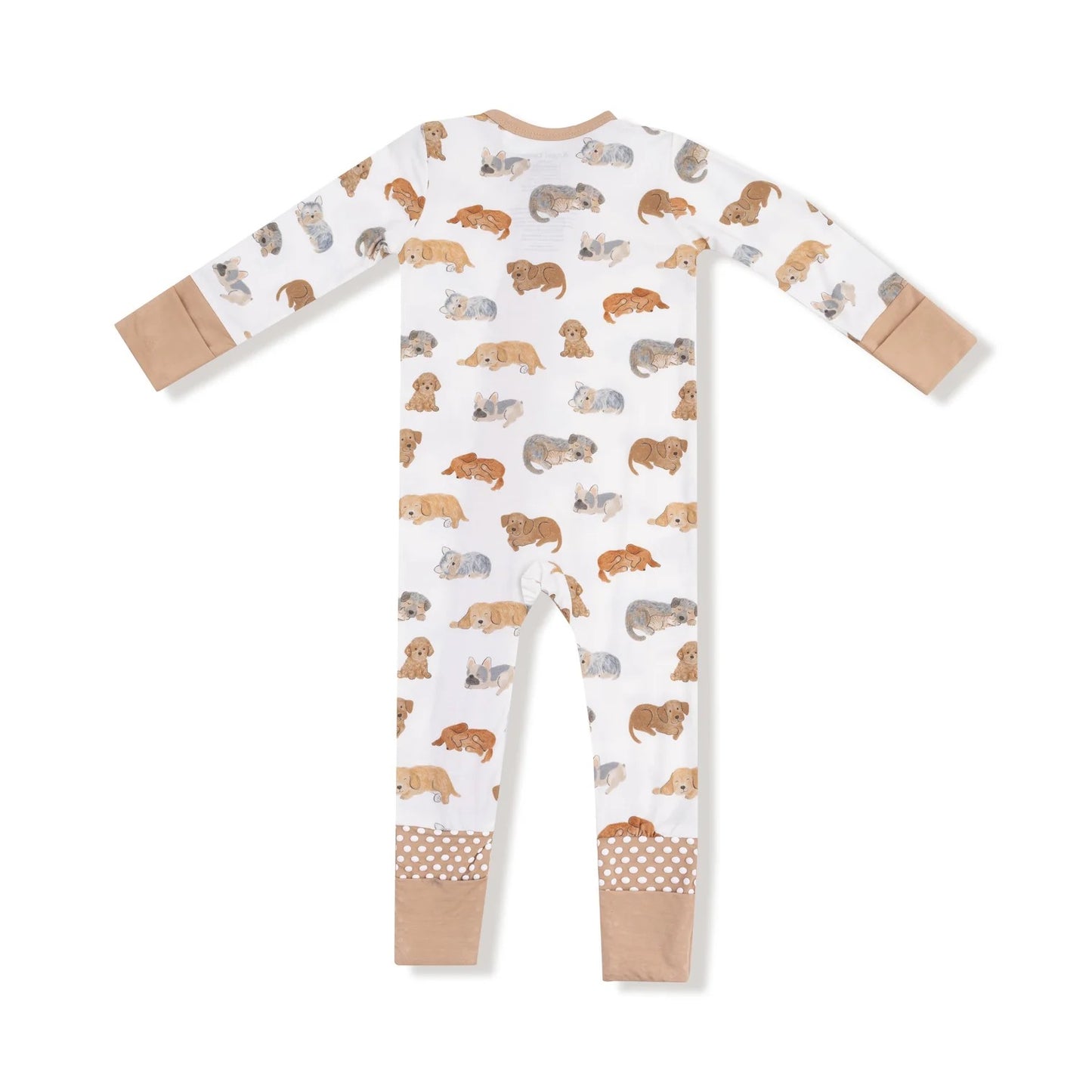 Napping Puppies 2 Way Zipper Romper