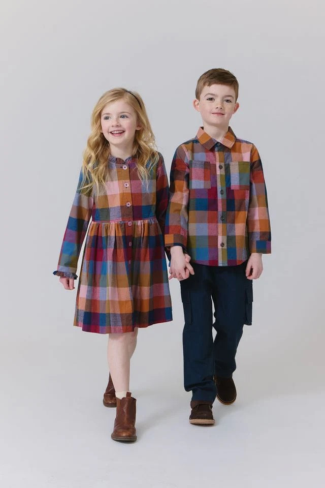 Boys Jack Shirt- Harvest Check