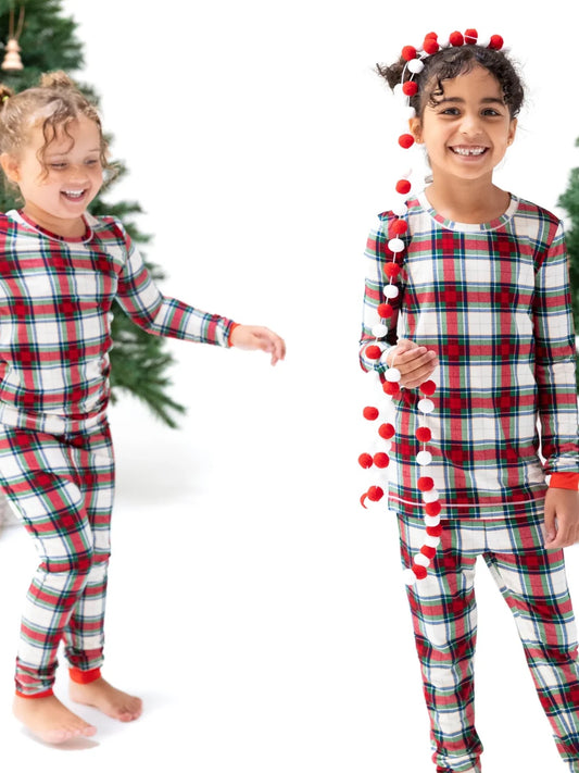 Holiday Plaid Lounge Set