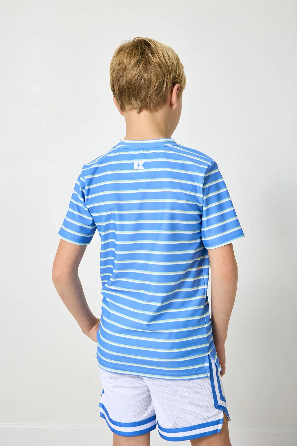 Sky Blue Baseline Strip Practice Shirt