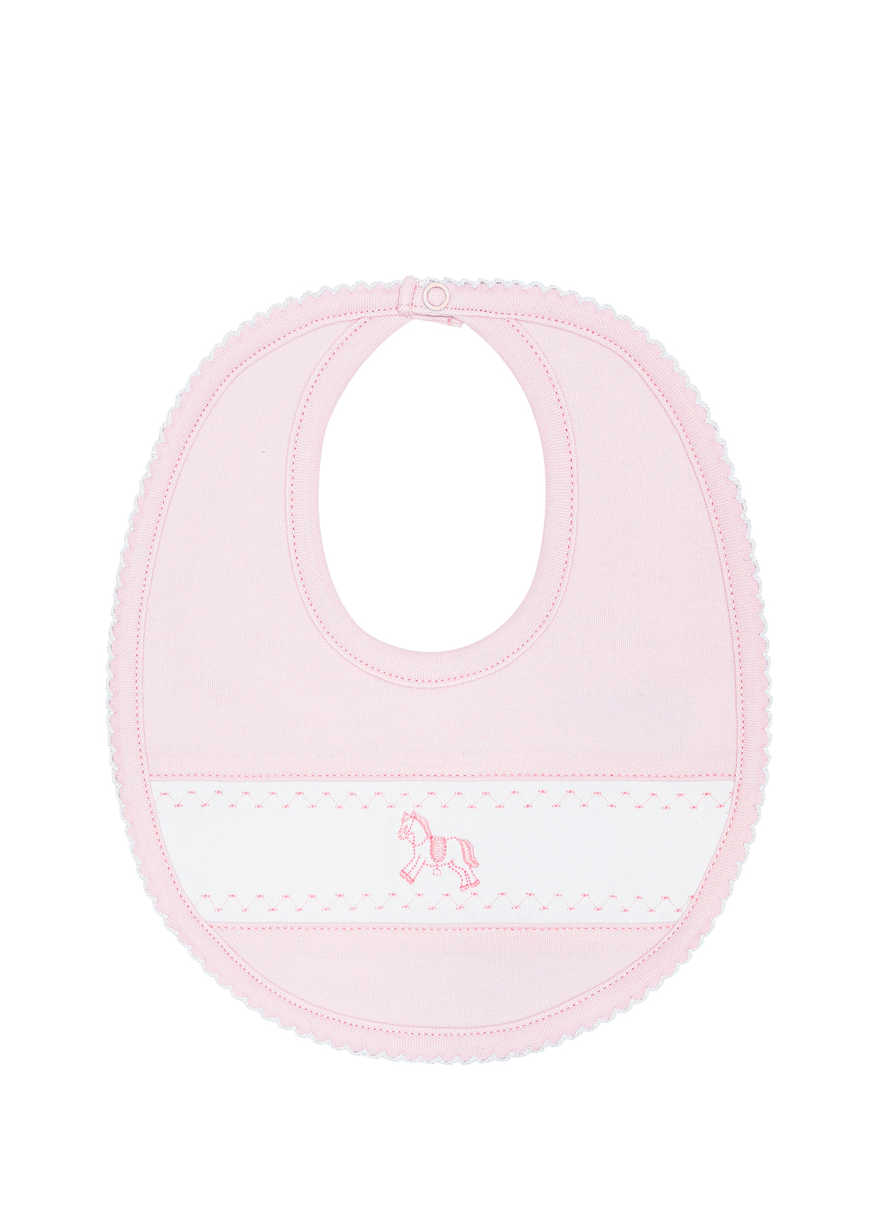 Pink Rocking Horse Bib