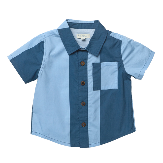 Boys Jack Shirt - Wide Cabana Stripe
