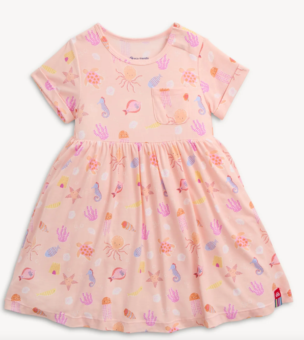 Deep Sea Chic- Pink Dress