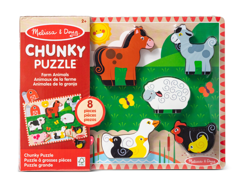 Melissa & Doug Farm Chunky Puzzle
