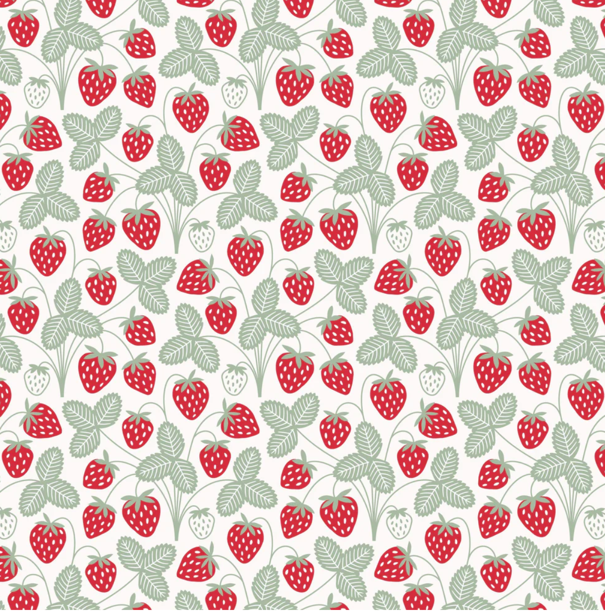 Winter Water Factory Tank Top - Strawberries Red & Green