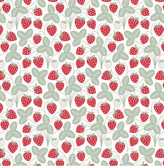 Winter Water Factory Tank Top - Strawberries Red & Green