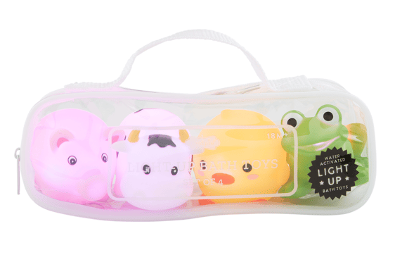 MudPie Light up Farm Bath Toys