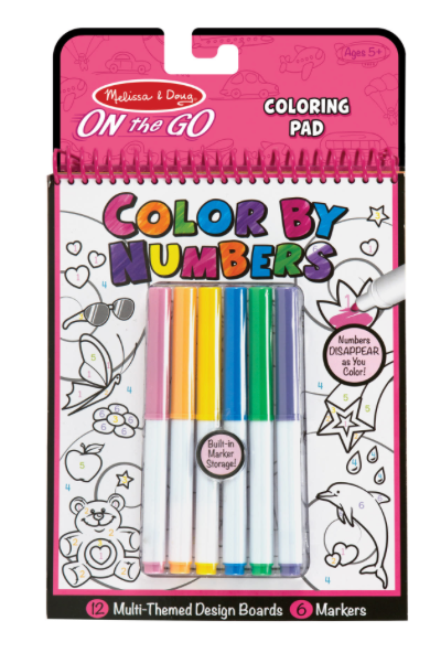 Melissa & Doug On the Go Color by Numbers Coloring Pad