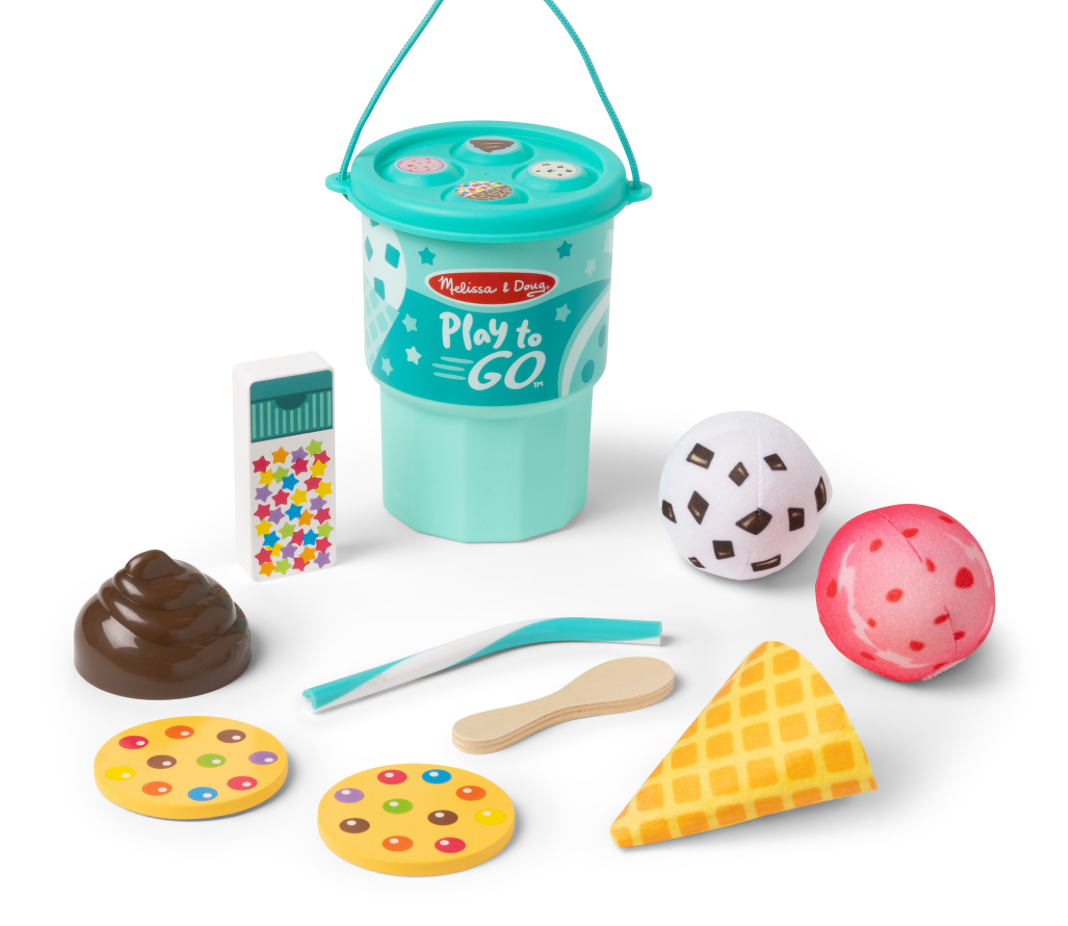 Melissa & Doug Play to Go - Ice Cream Play Set