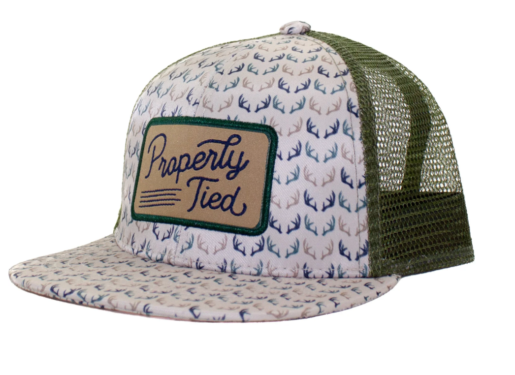 Properly Tied Boys Sportsman Trucker Hat - Antlers