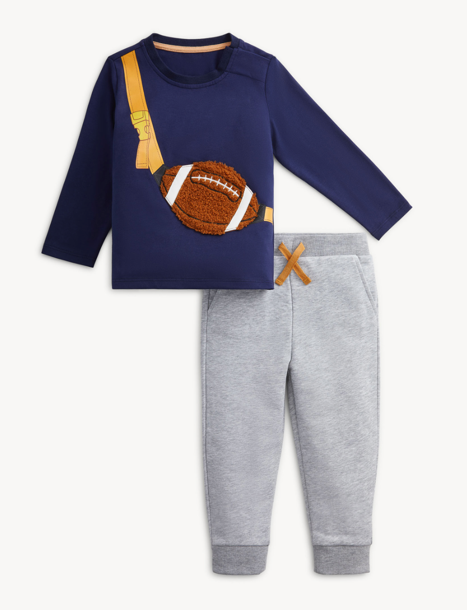 Magnetic Me Peeka Pckt Boys 2pc W Jogger, Football Bag