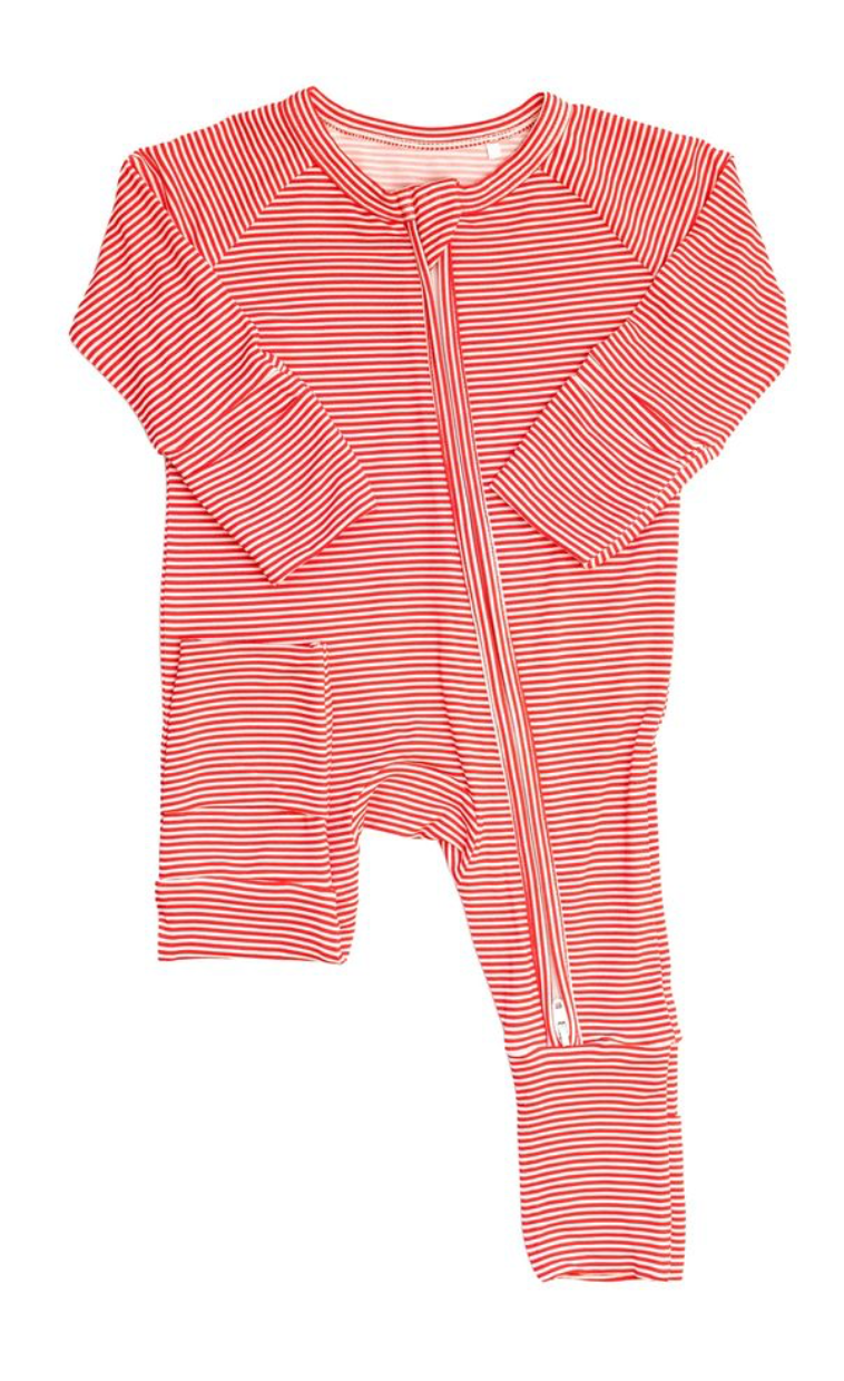 The Uptown Baby Mini Stripe Sleep Romper