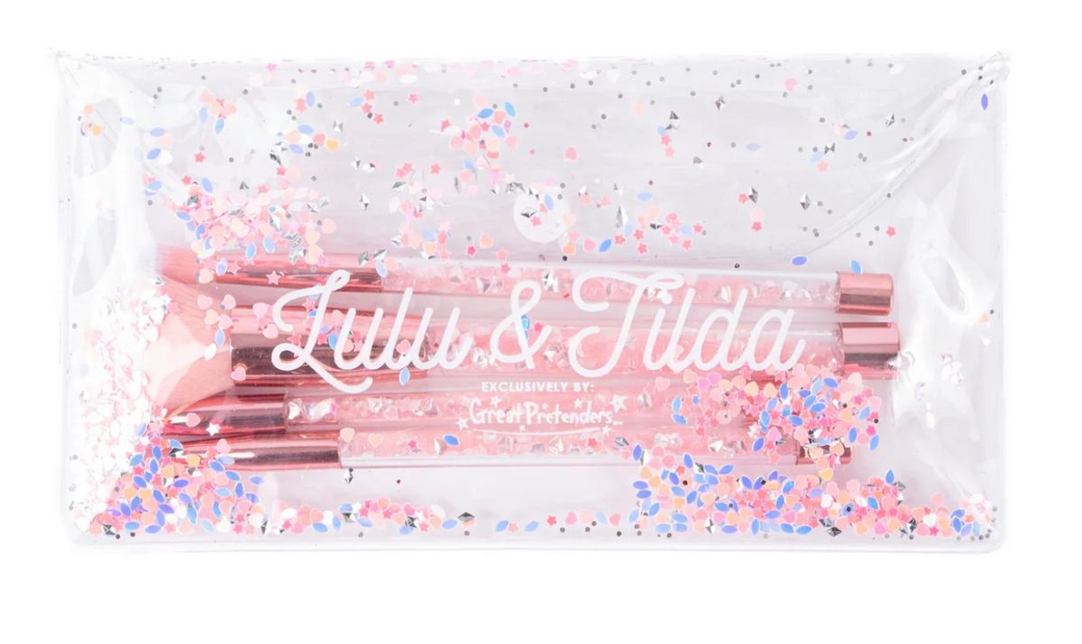 Great Pretenders Glam Girl Glitter Brush Set with Bag